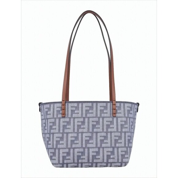 Fendi Handbags - Fendi Geometric Pattern Shoulder Bag With Leather Straps - NWT